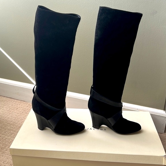 Original box with dust cover, Vintage Marc Jacobs Black Suede Boots. - Picture 5 of 9